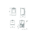 Salamandra a Pellets KALOR + 6Kw